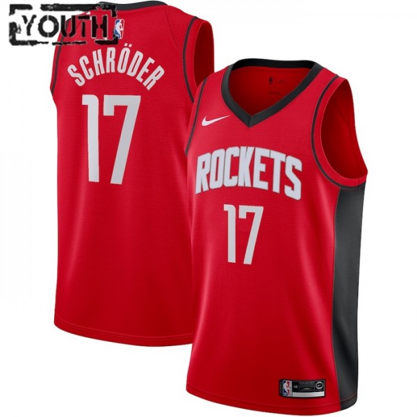 Houston Rockets Trikot Dennis Schroder 17 Nike 2022-23 Icon Edition Rot Swingman - Kinder
